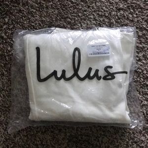 Never opened Lulus white dress